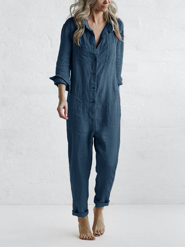 Iris - Jumpsuit Med Lange Ermer