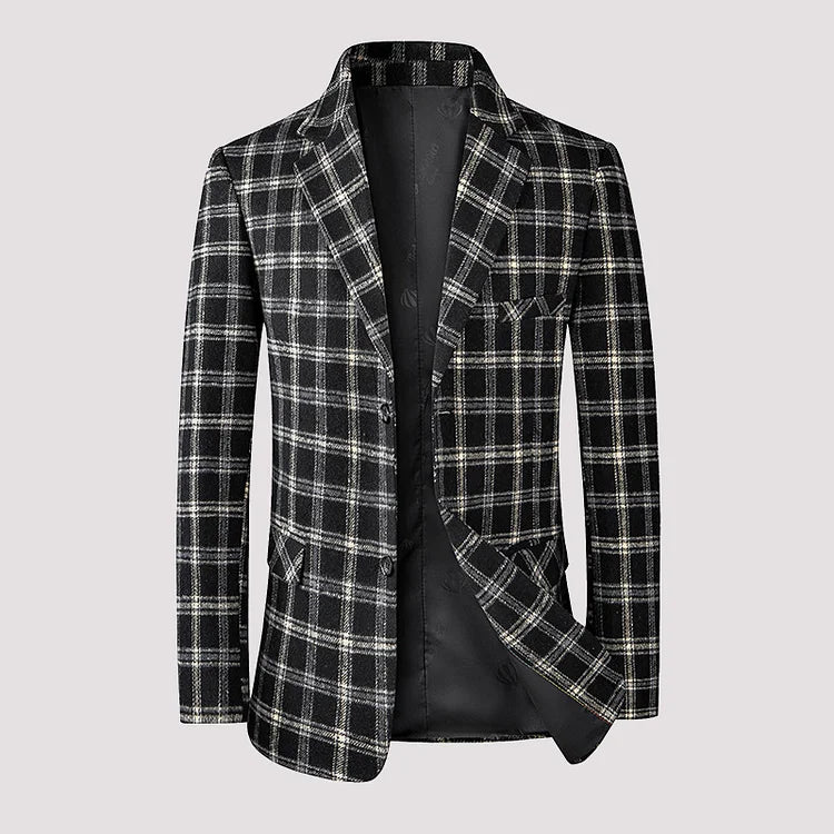 Lex - Avslappet Rutete Blazer for menn