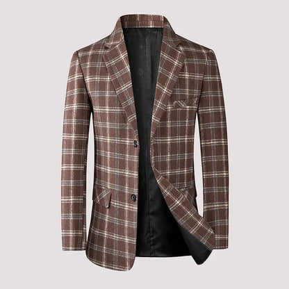 Lex - Avslappet Rutete Blazer for menn